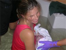 waterbirth homebirth midwife santa cruz
